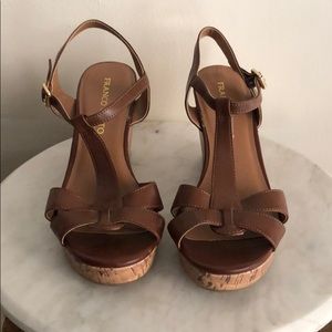 Franco Sarto Brown Wedges 9M